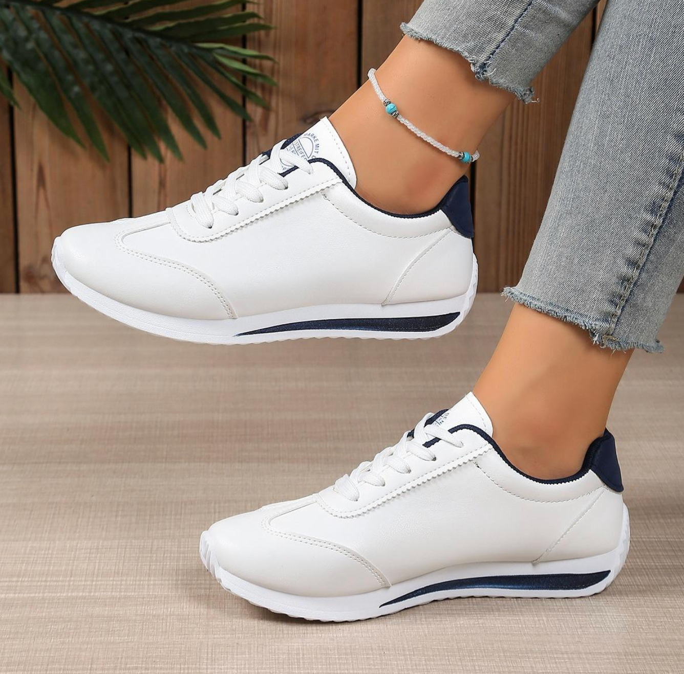 Lightweight Lace-Up Mesh Sneakers for Women