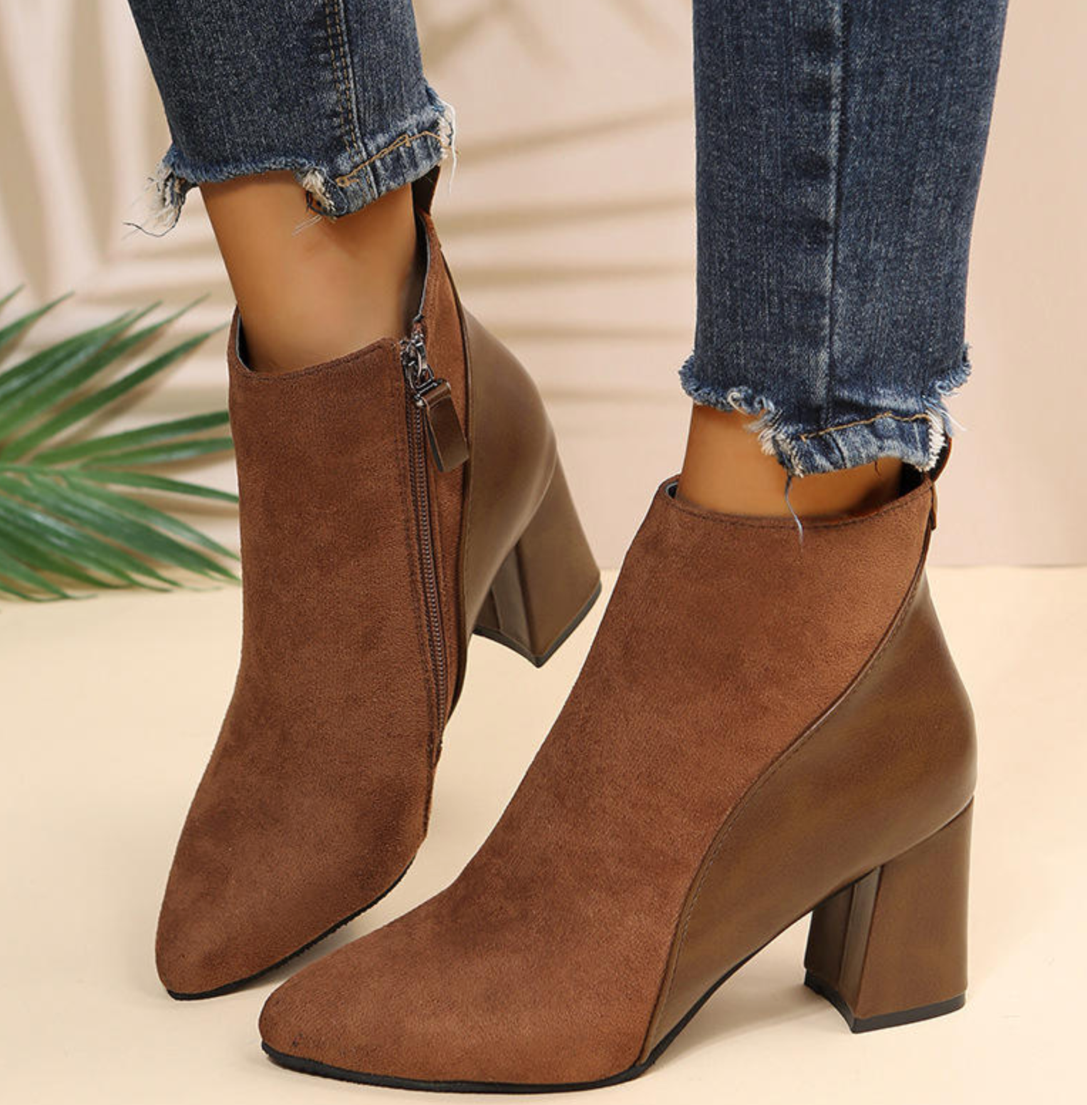 Elegant High-Heel Ankle Boots