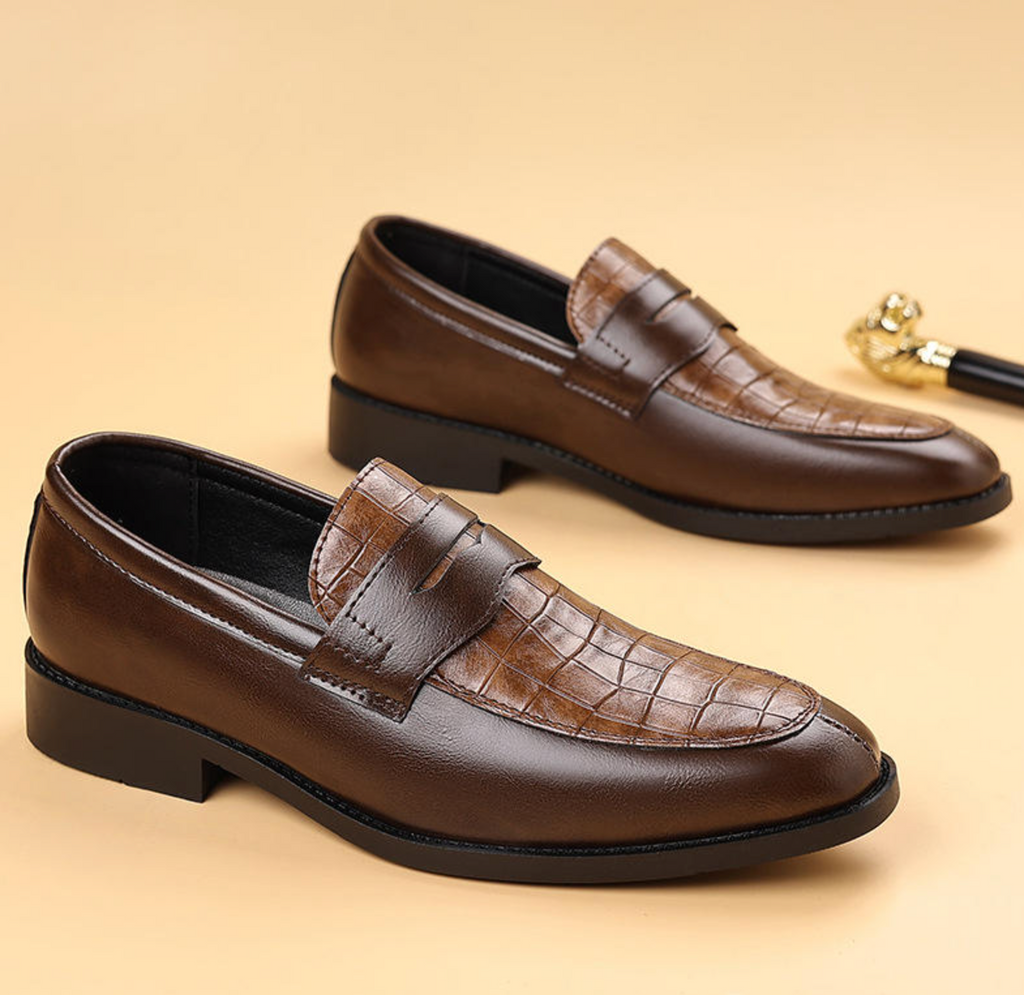 Men’s Classic PU Lace-Up Shoes