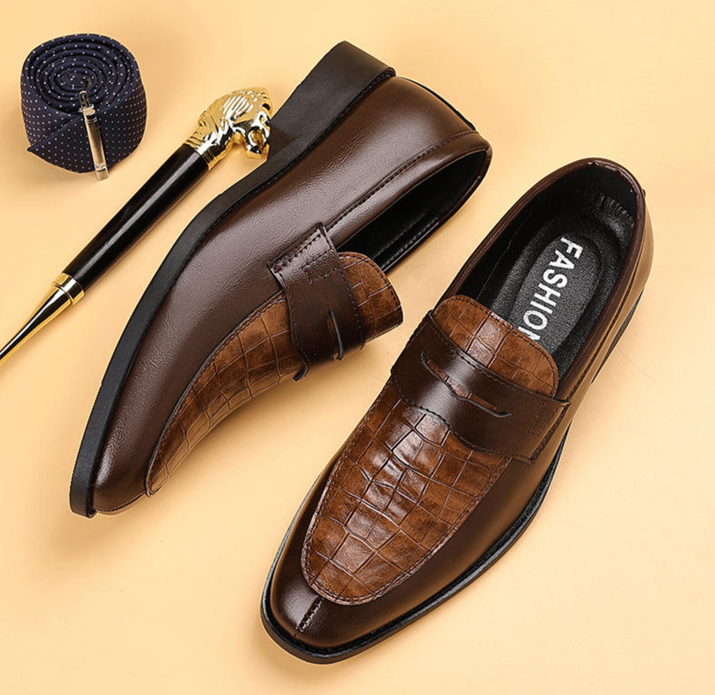Men’s Classic PU Lace-Up Shoes
