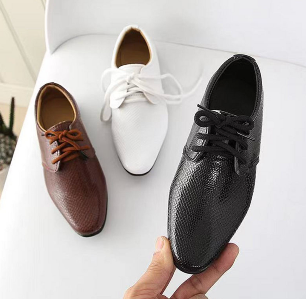 Breathable PU Leather Casual Shoes for Boys