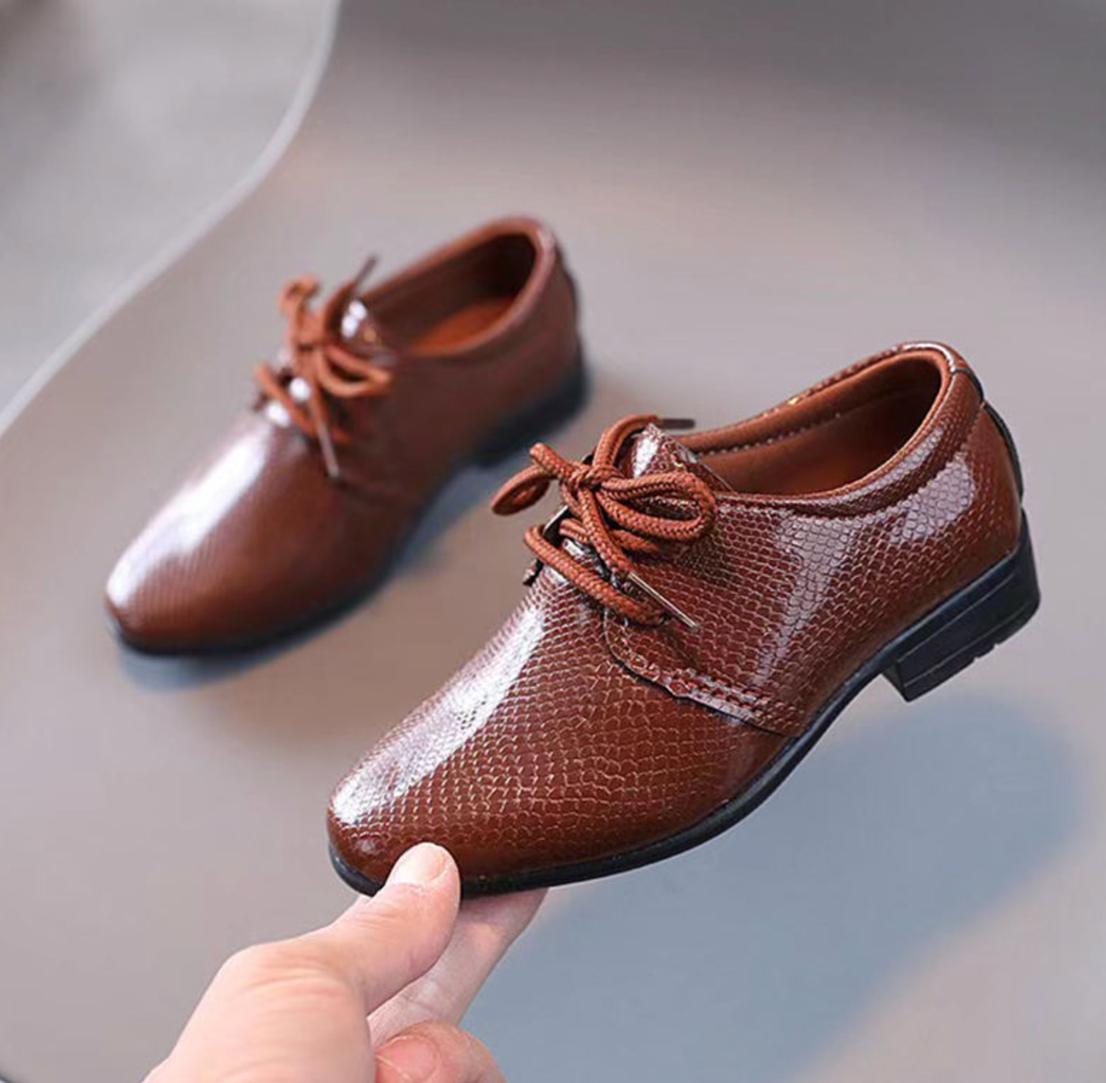 Breathable PU Leather Casual Shoes for Boys
