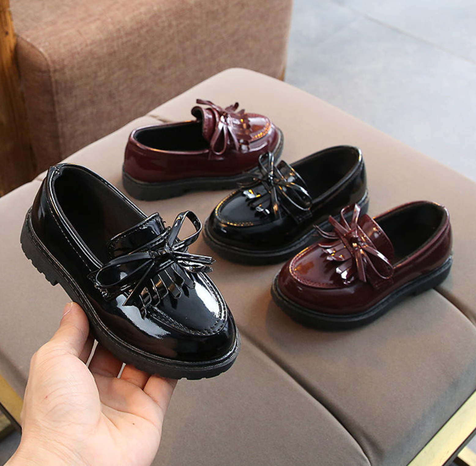 Kids’ British-Style Vintage Shoes